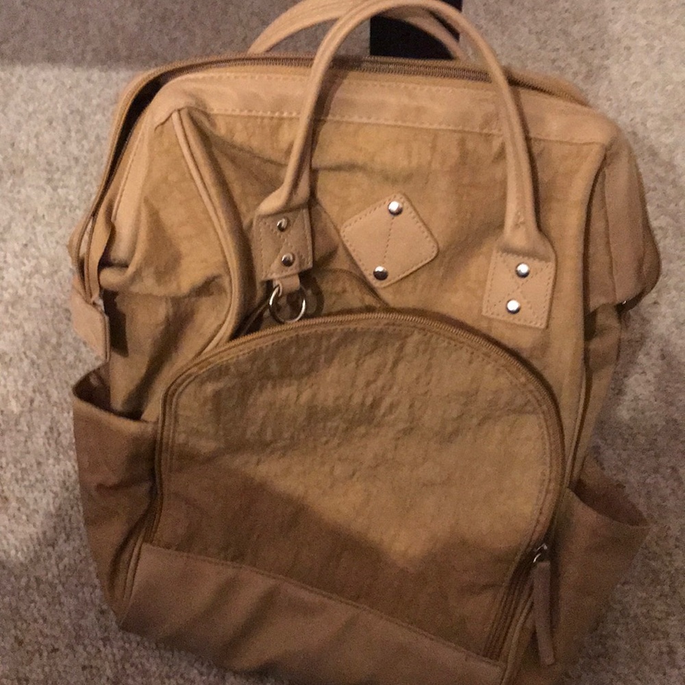 Girls or boys beige backpack